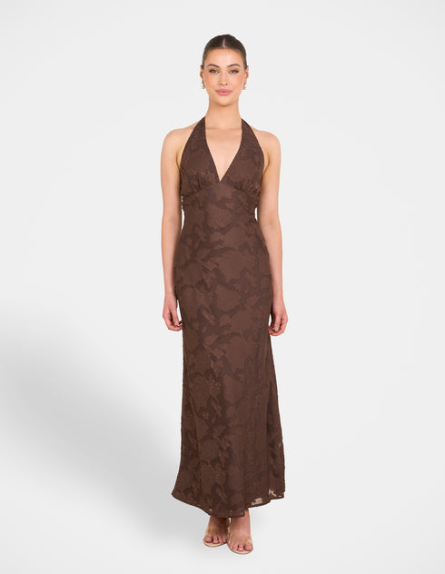 Quinn V-neck Maxi Dress